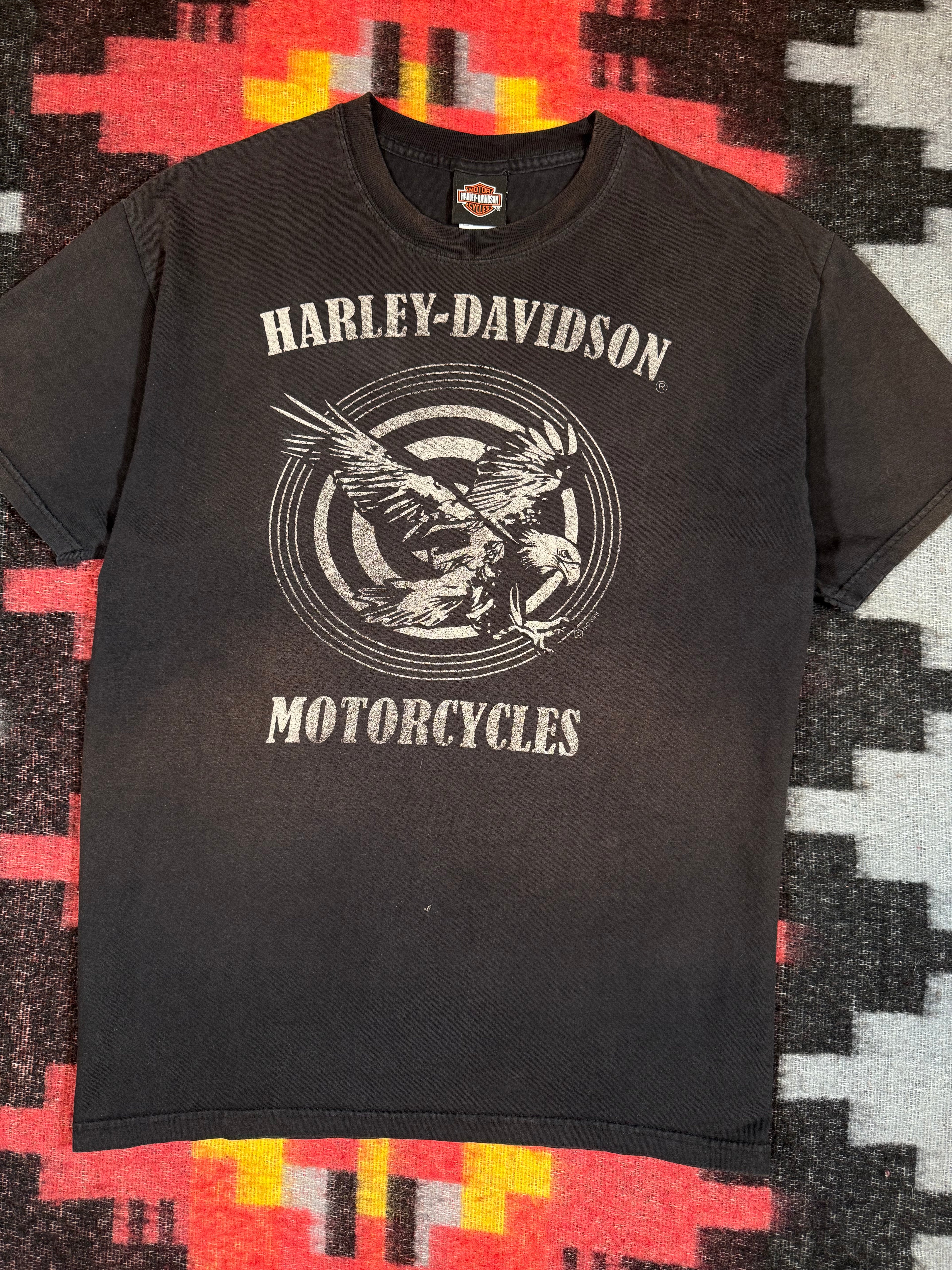 Faded Harley Davidson Ocean City Eagle Shirt (L)