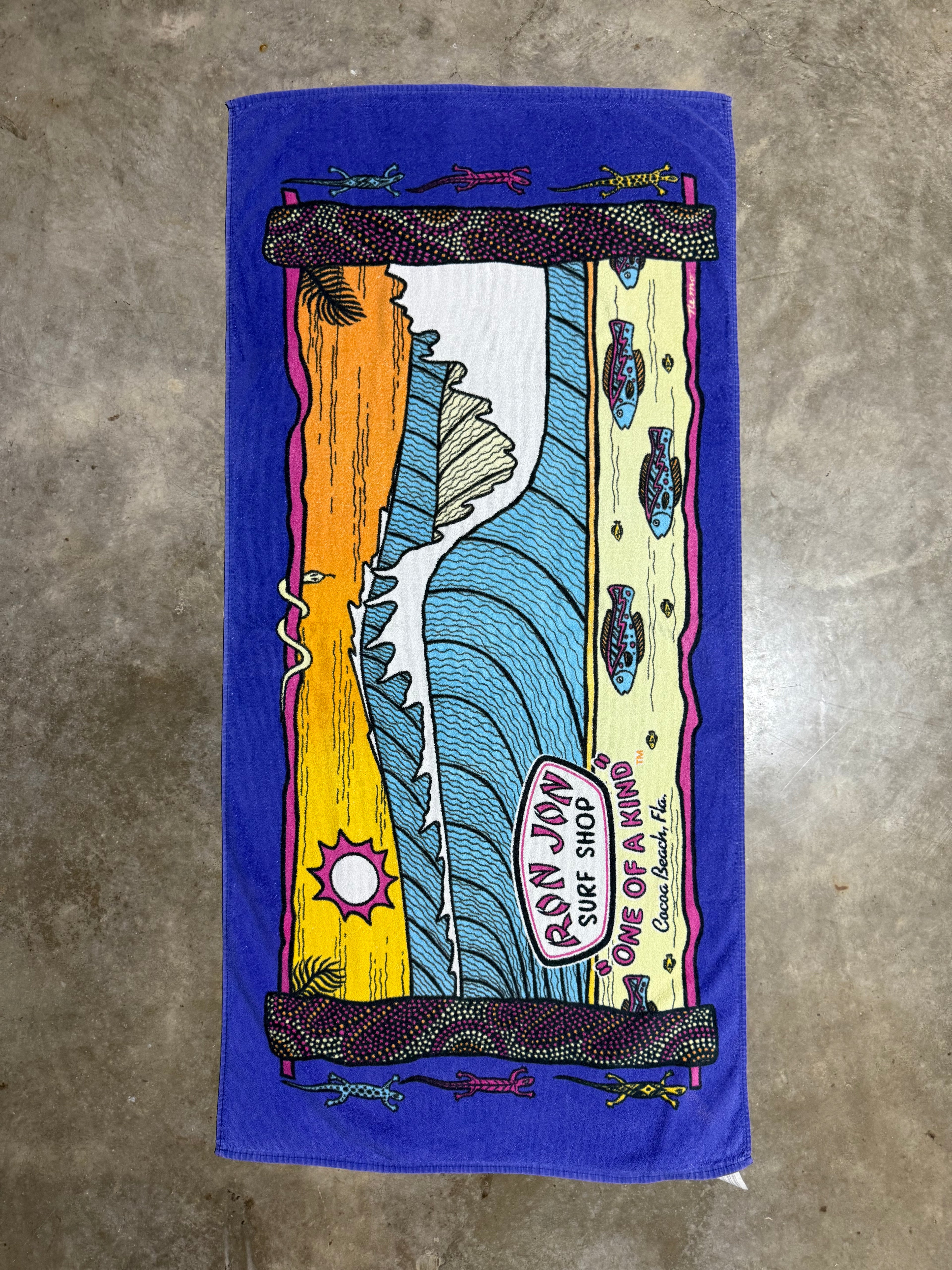 Vintage Ron Jon Surf Shop Towel