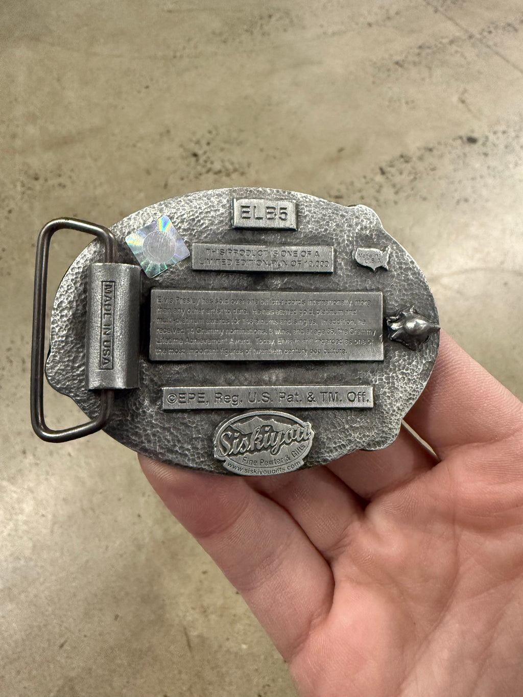 2000s Elvis Belt Buckle