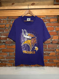 Vintage 90s Minnesota Vikings Water Drop T-Shirt (L)