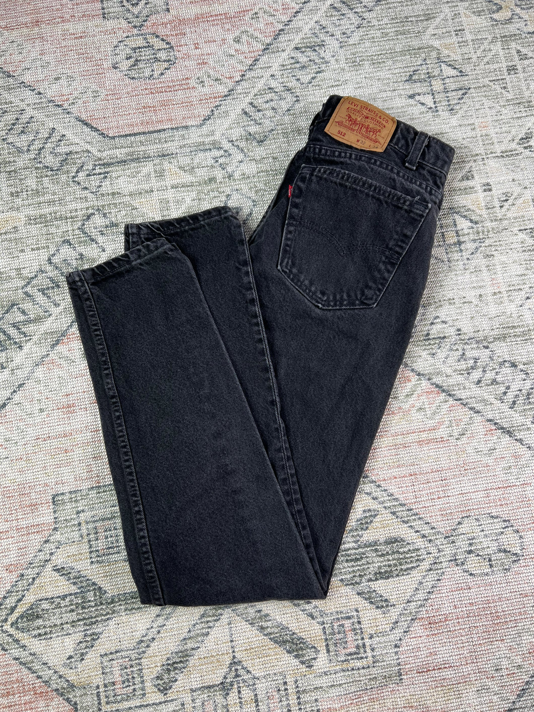 Vintage 90s Levi’s 512 Black Jeans (32x33.5)