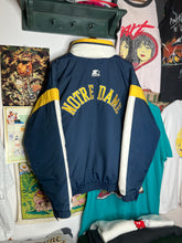 Load image into Gallery viewer, Vintage 90s Starter Notre Dame Puffer Jacket (L)
