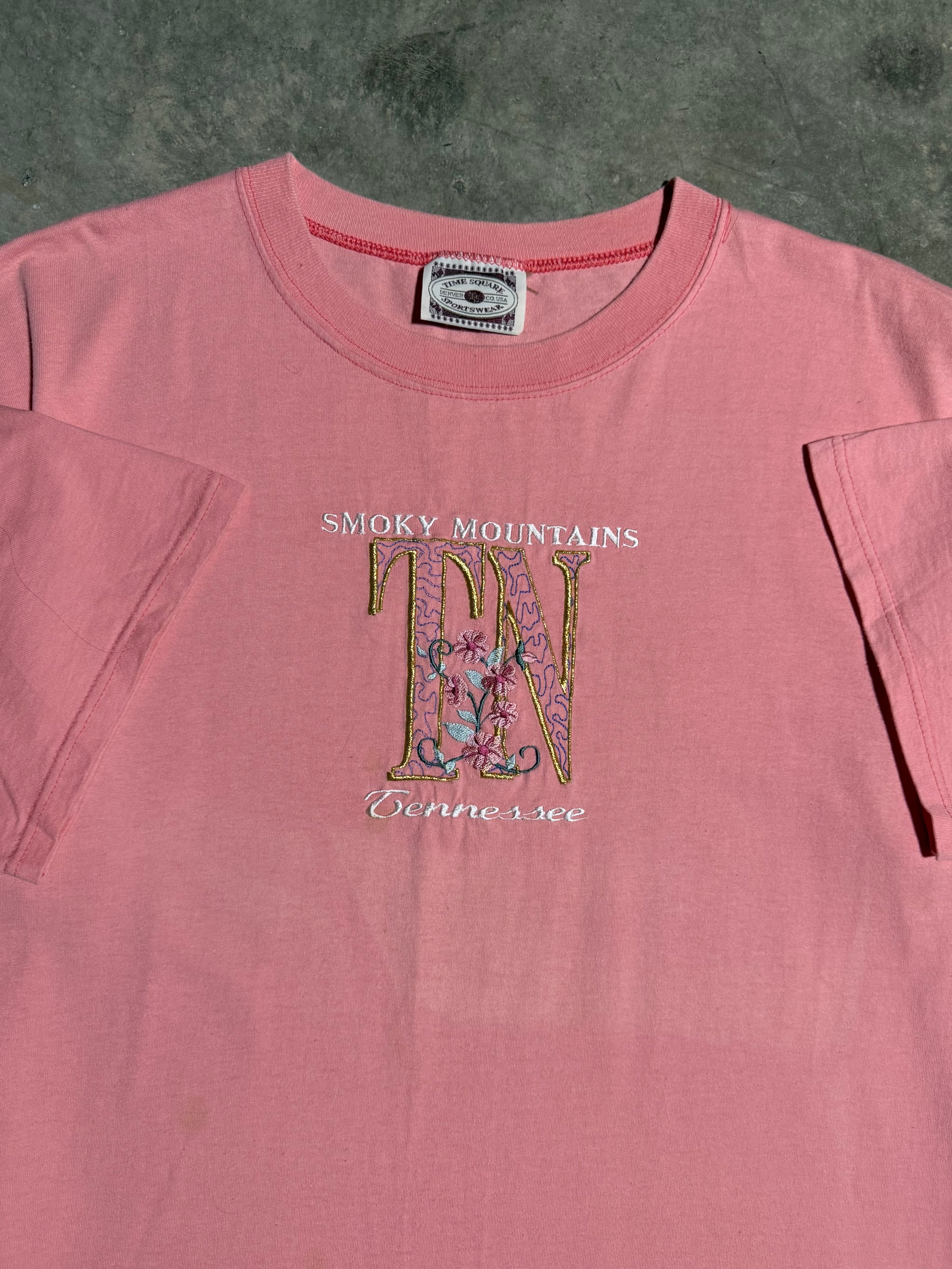 Vintage Embroidered Smokey Mountain Tennessee Tee (2XL)