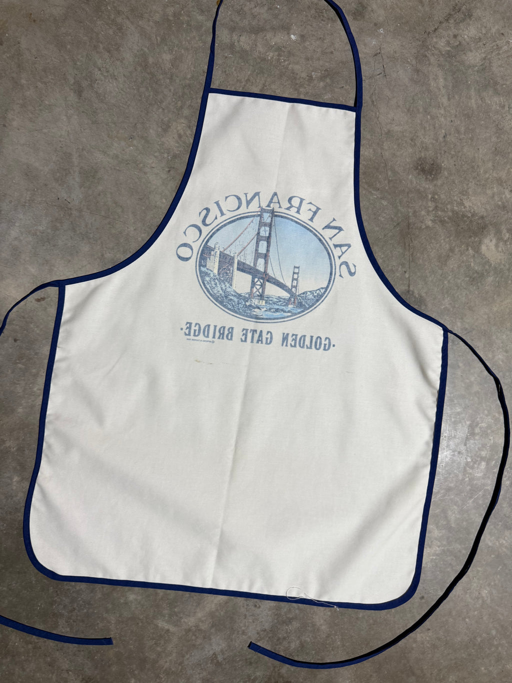 Vintage 1988 San Francisco Golden Gate Bridge Apron