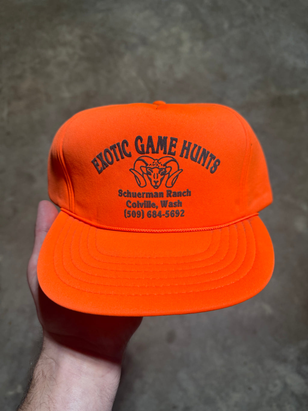 Vintage Exotic Game Hunts Hidden Pocket Snapback