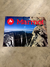 Load image into Gallery viewer, Vintage Marmot Rock Climber Advertisement Banner (47inx34in)
