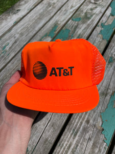Vintage Orange AT&T Trucker Hat