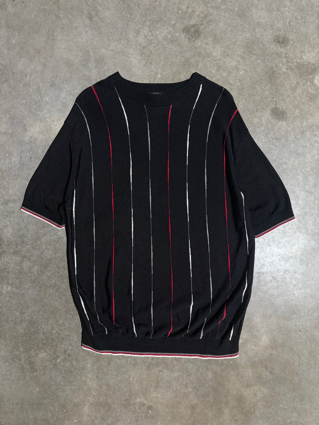 Vintage Y2K Tulliano Short Sleeve Knit Sweater (L)