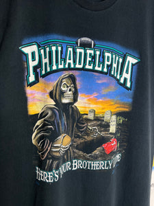 Vintage Philadelphia Grim Reaper Cutoff Shirt (2XL)