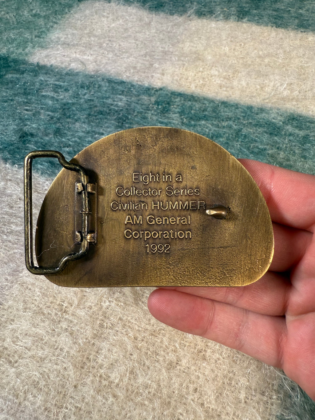 Vintage 1992 Hummer Belt Buckle
