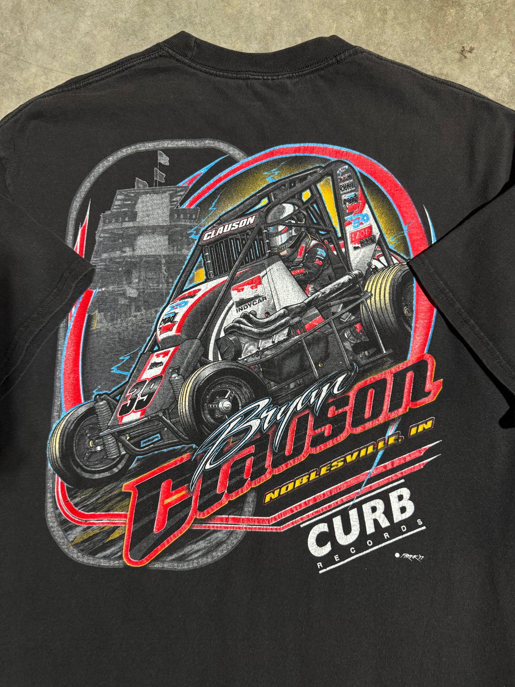 2000s Curb Records Sprint Car Double Sided Shirt (XL)