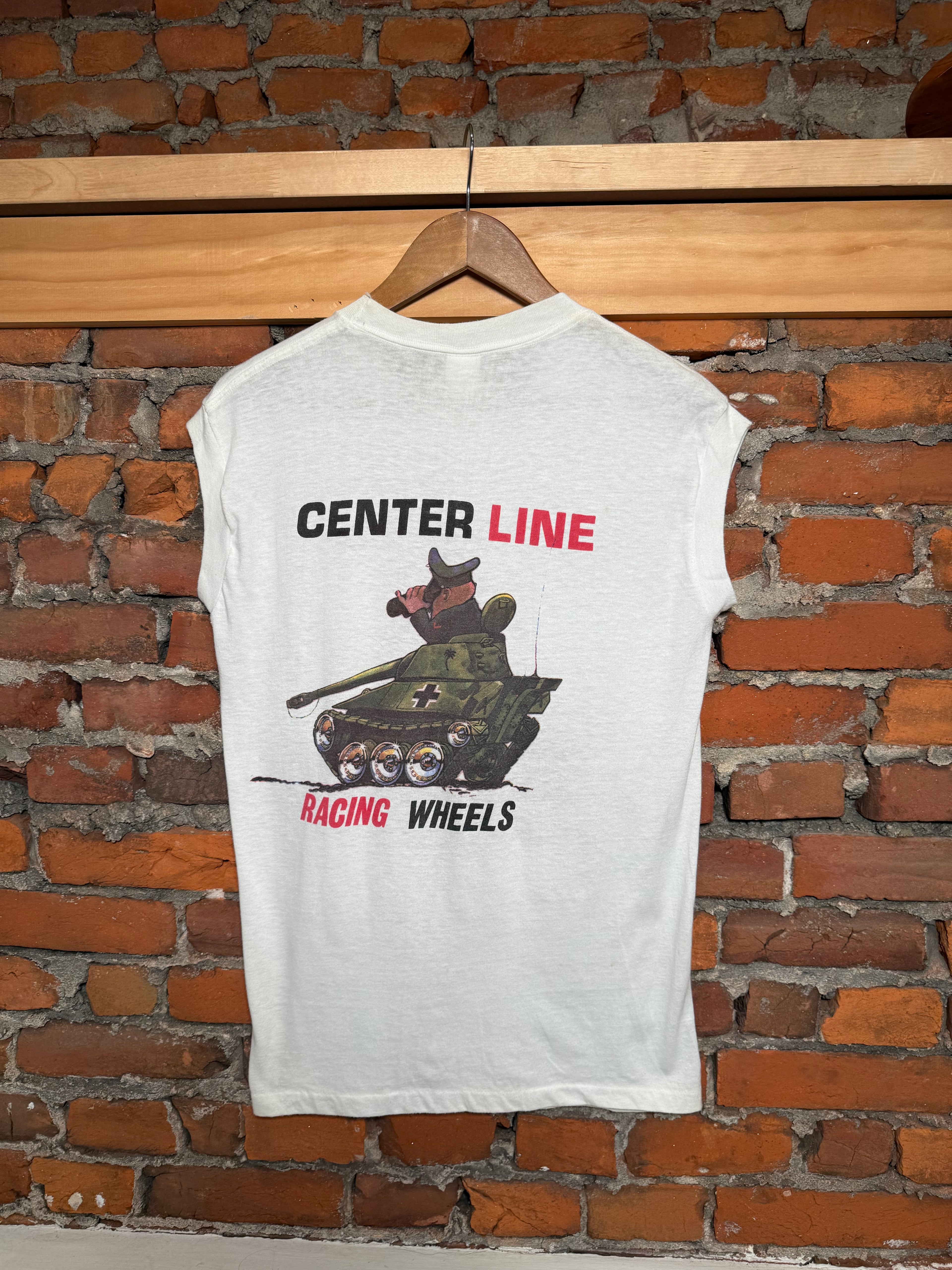 Vintage 80s Center Line Racing Wheels Muscle Shirt (M)
