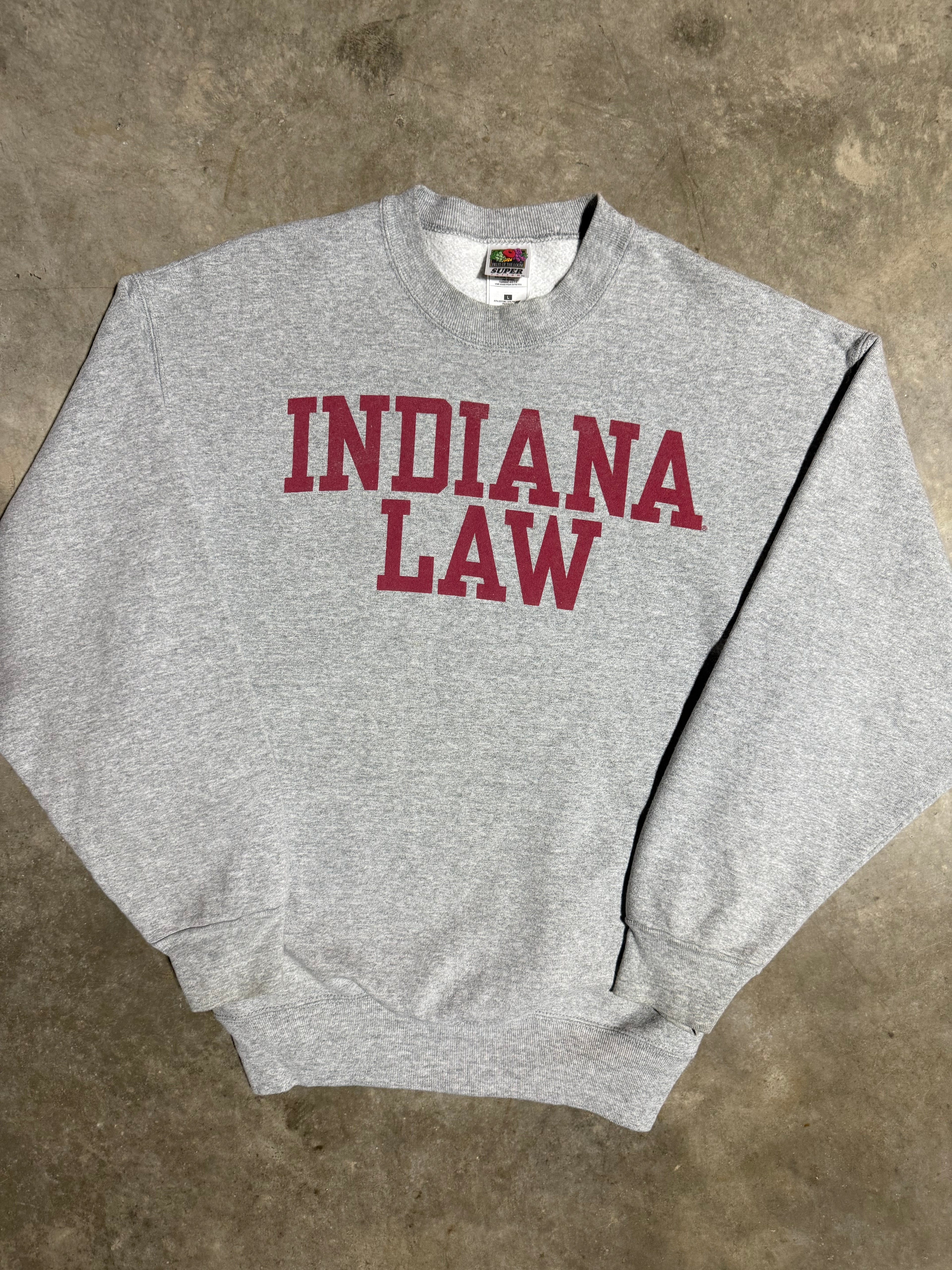 Vintage Indiana Law Heavyweight Crewneck (L)
