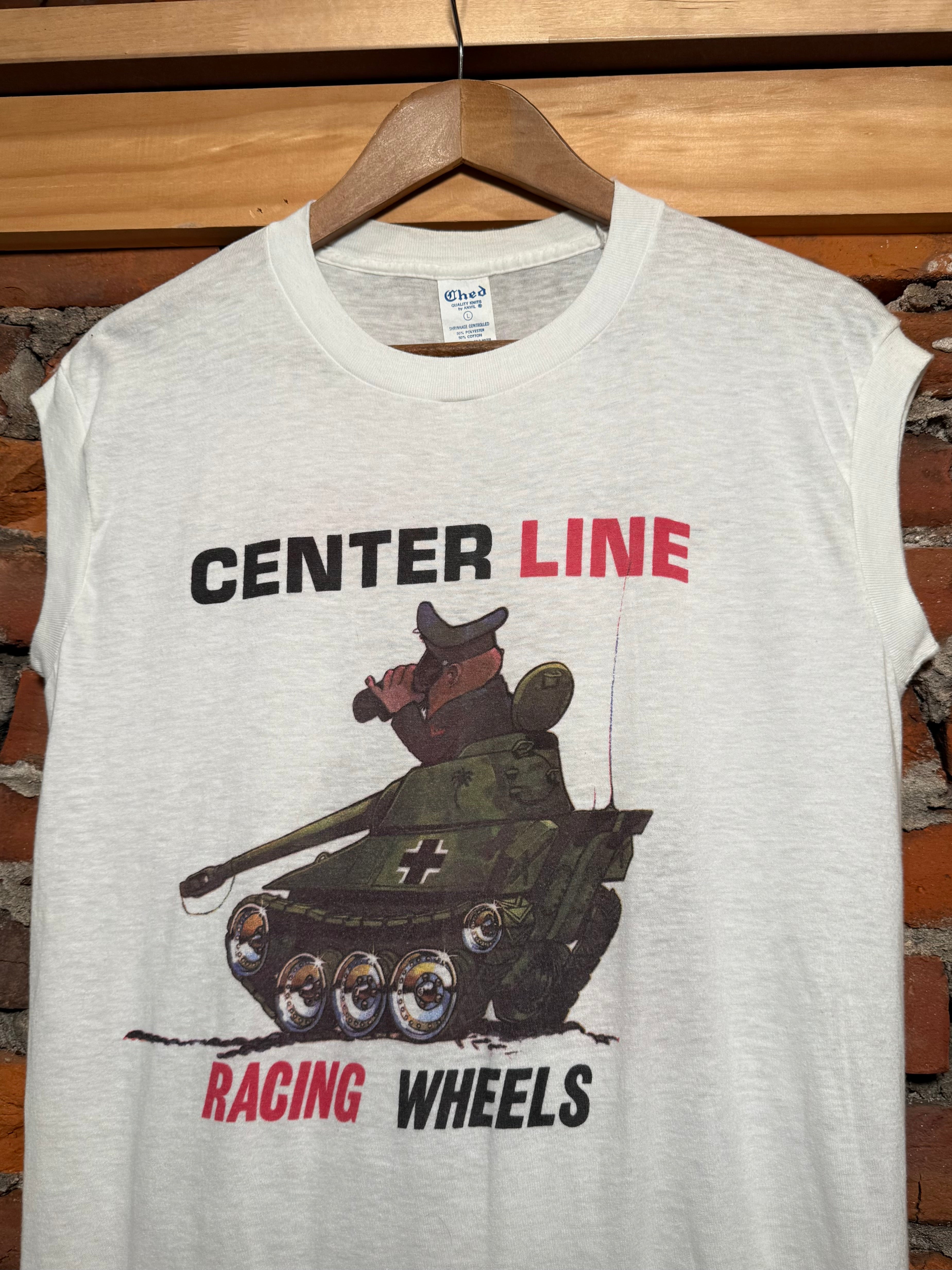 Vintage 80s Center Line Racing Wheels Muscle Shirt (M)