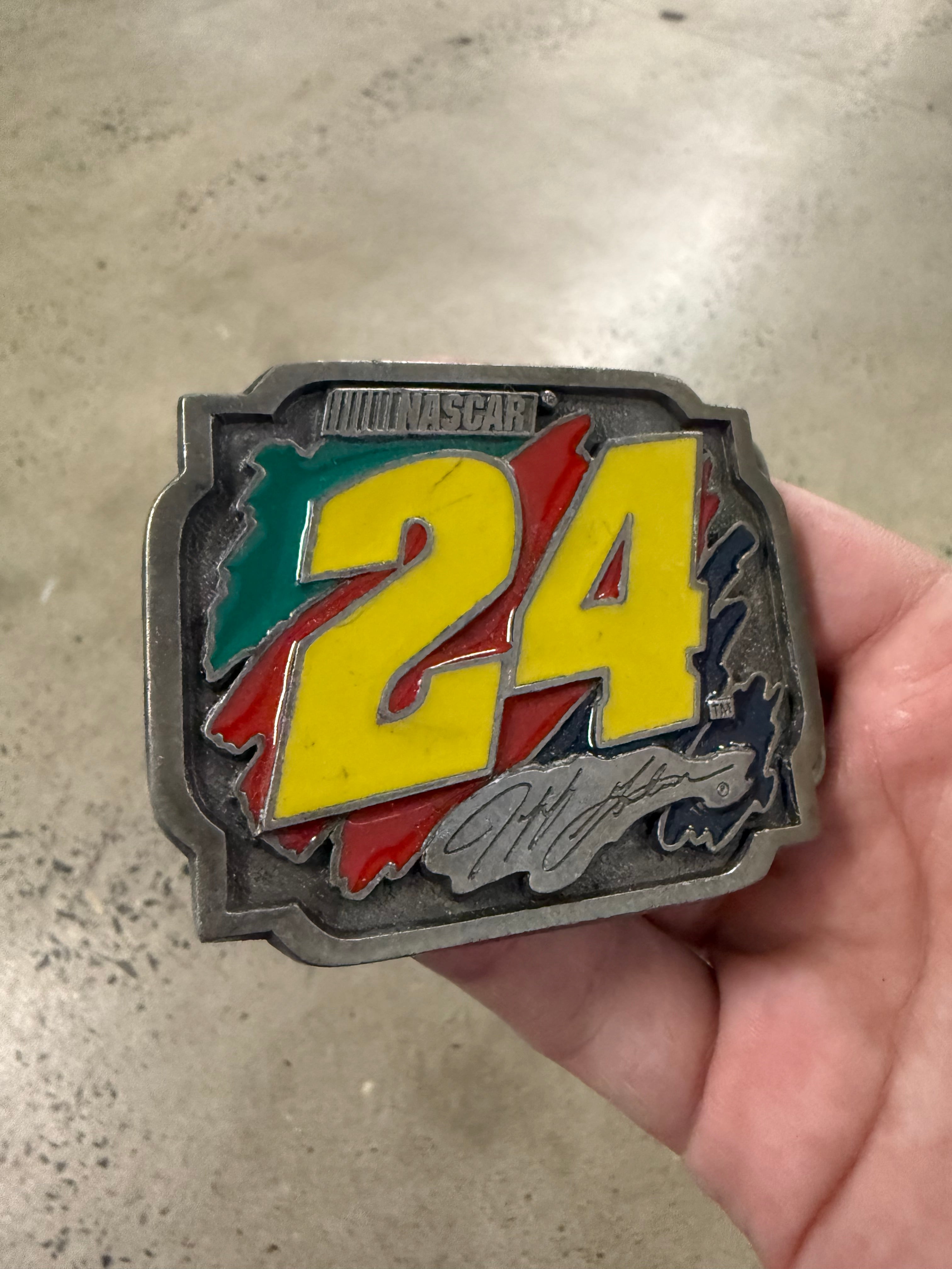 Vintage Jeff Gordon #24 Nascar Belt Buckle