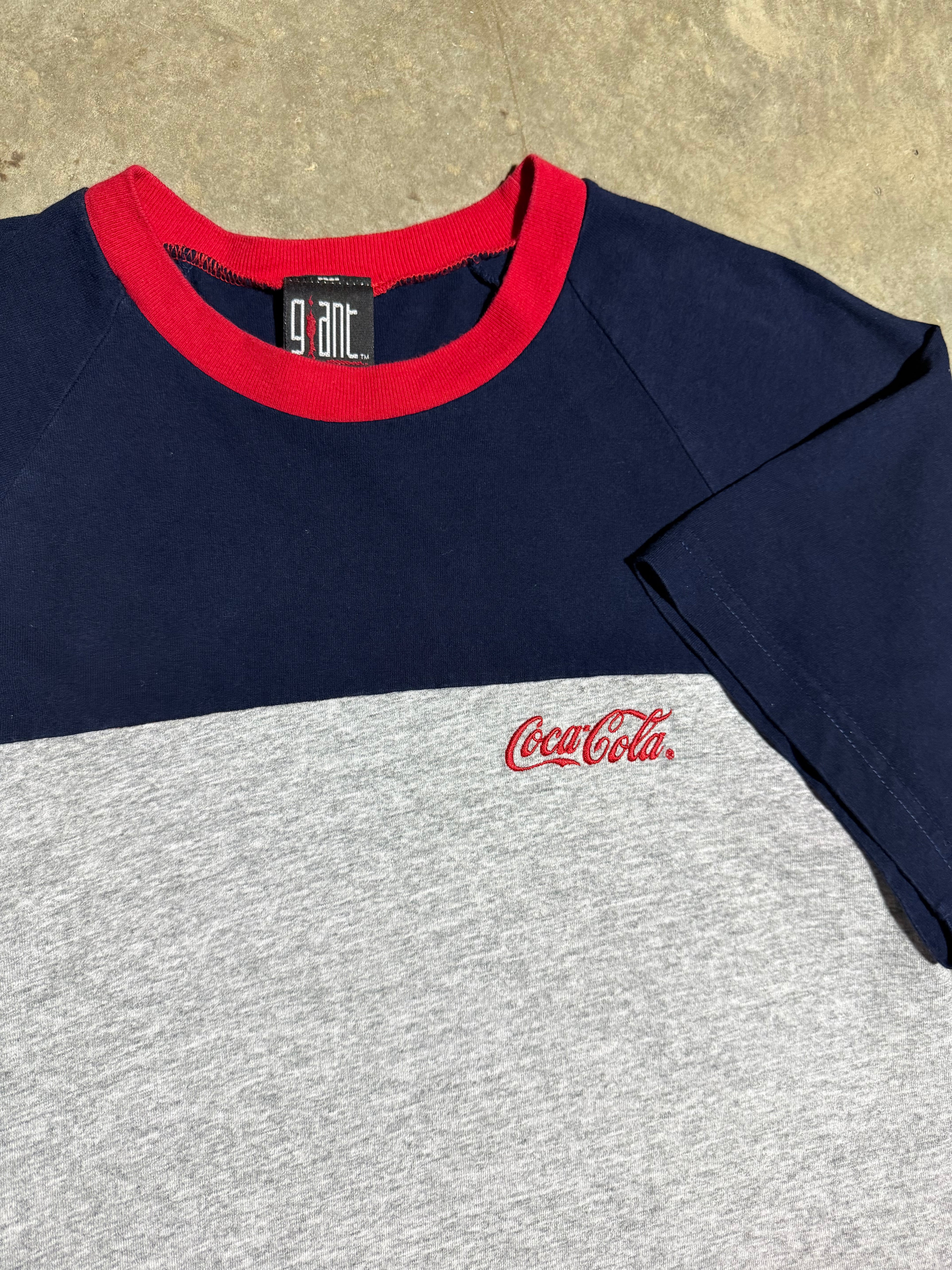 Vintage 90s Coca Cola Red White & Blue T-Shirt (L)