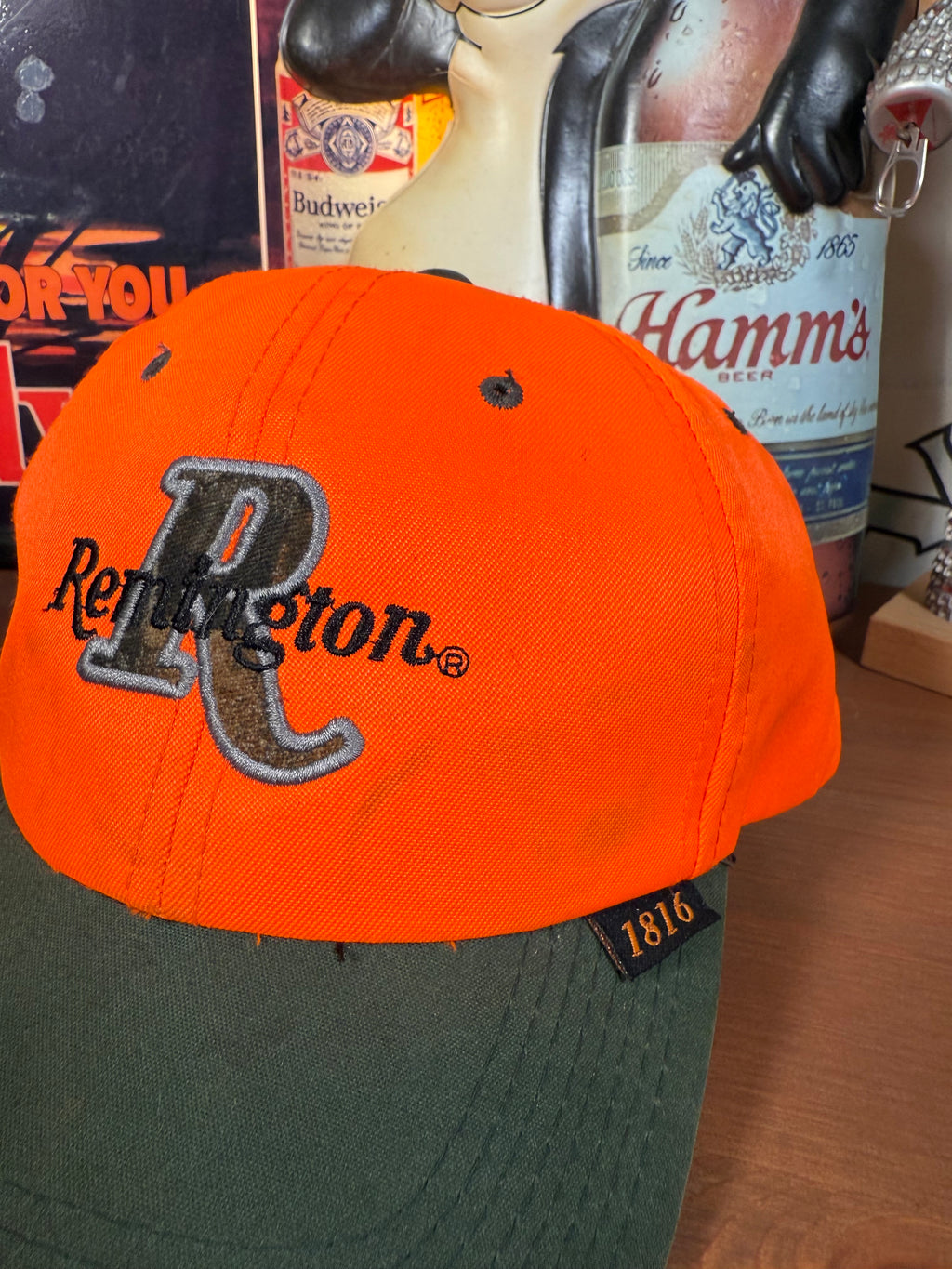 2000s Remington Rifles Orange Strap Hat