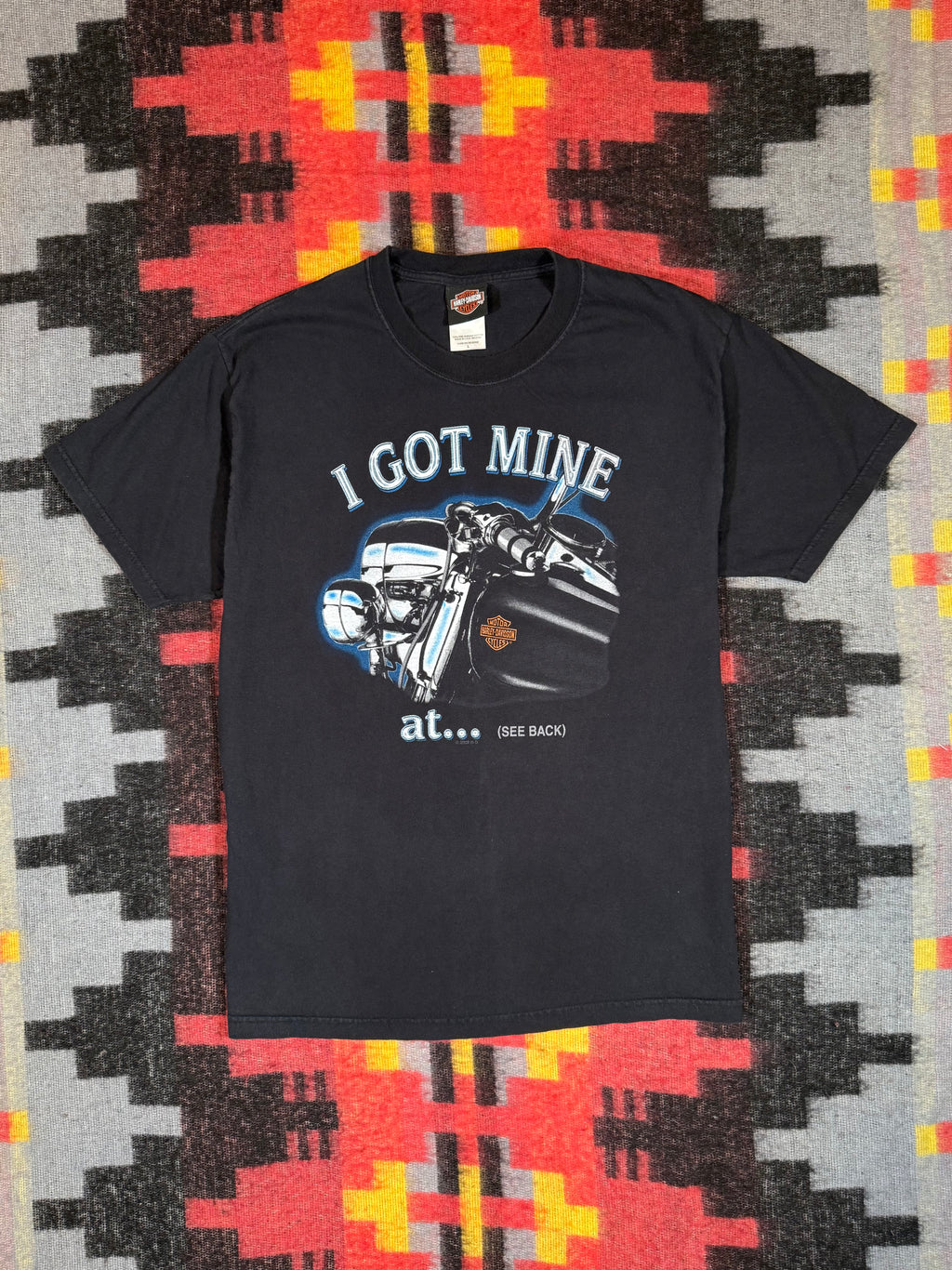 2002 I Got My Harley In Atlantic City Shirt (L)