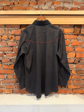 Load image into Gallery viewer, Vintage ELY Diamond Embroidered Rose Pearl Snap Shirt (XL)
