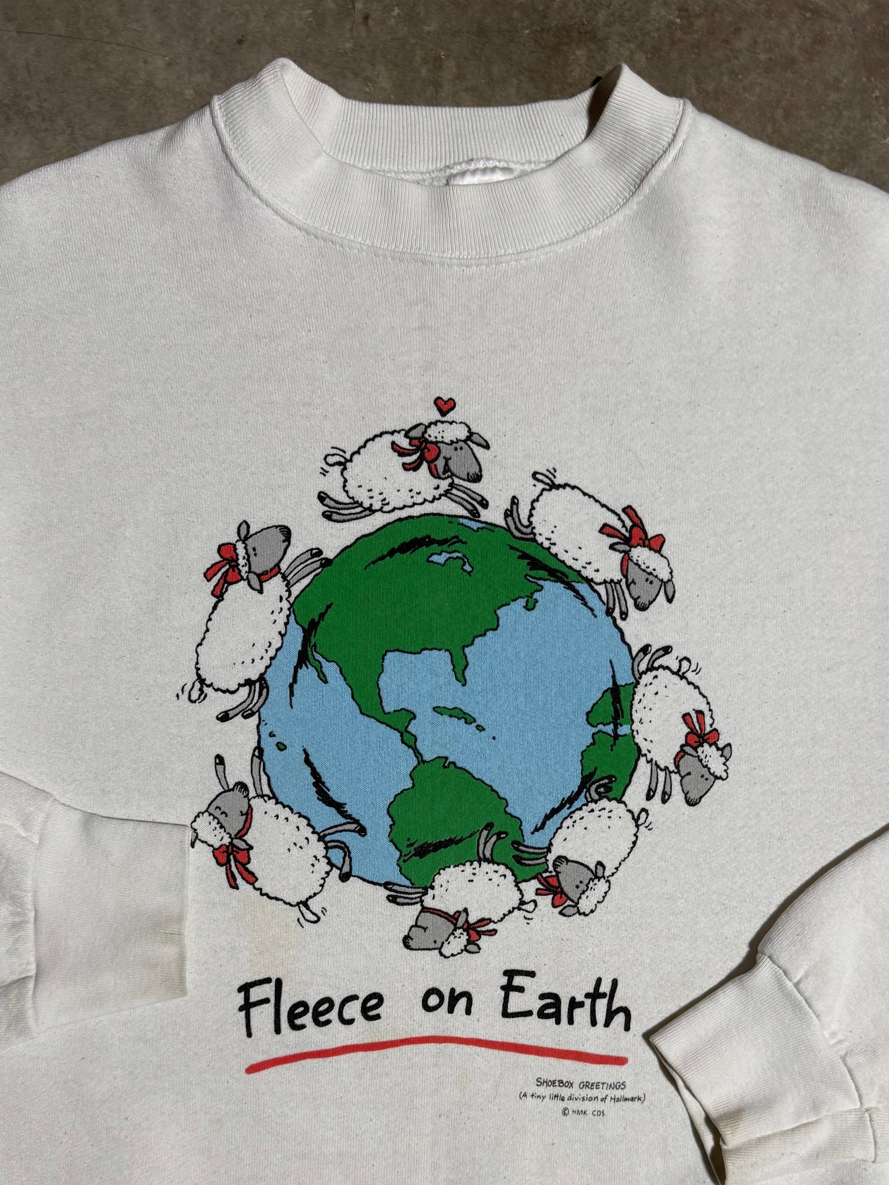 Vintage 90s Fleece On Earth Crewneck (L)