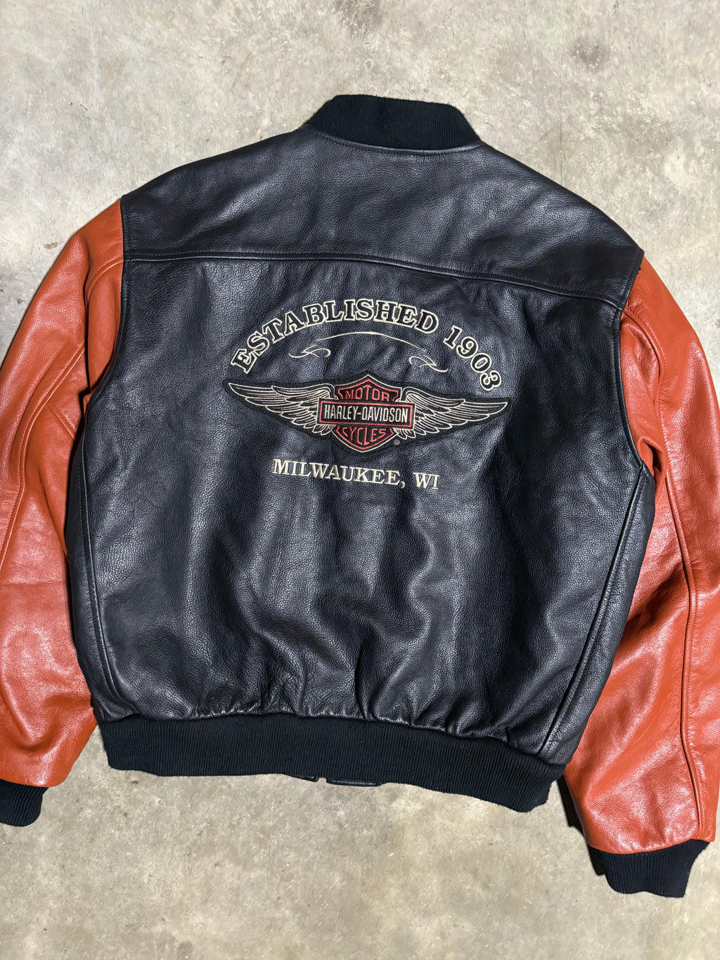 Vintage Harley Davidson Milwaukee Leather Jacket (L)