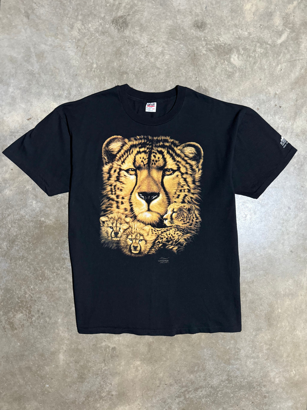 Vintage 90s Cheetah T-Shirt (2XL)