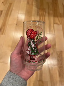 Lot of 2 Vintage 70s Coca-Cola Christmas Glasses