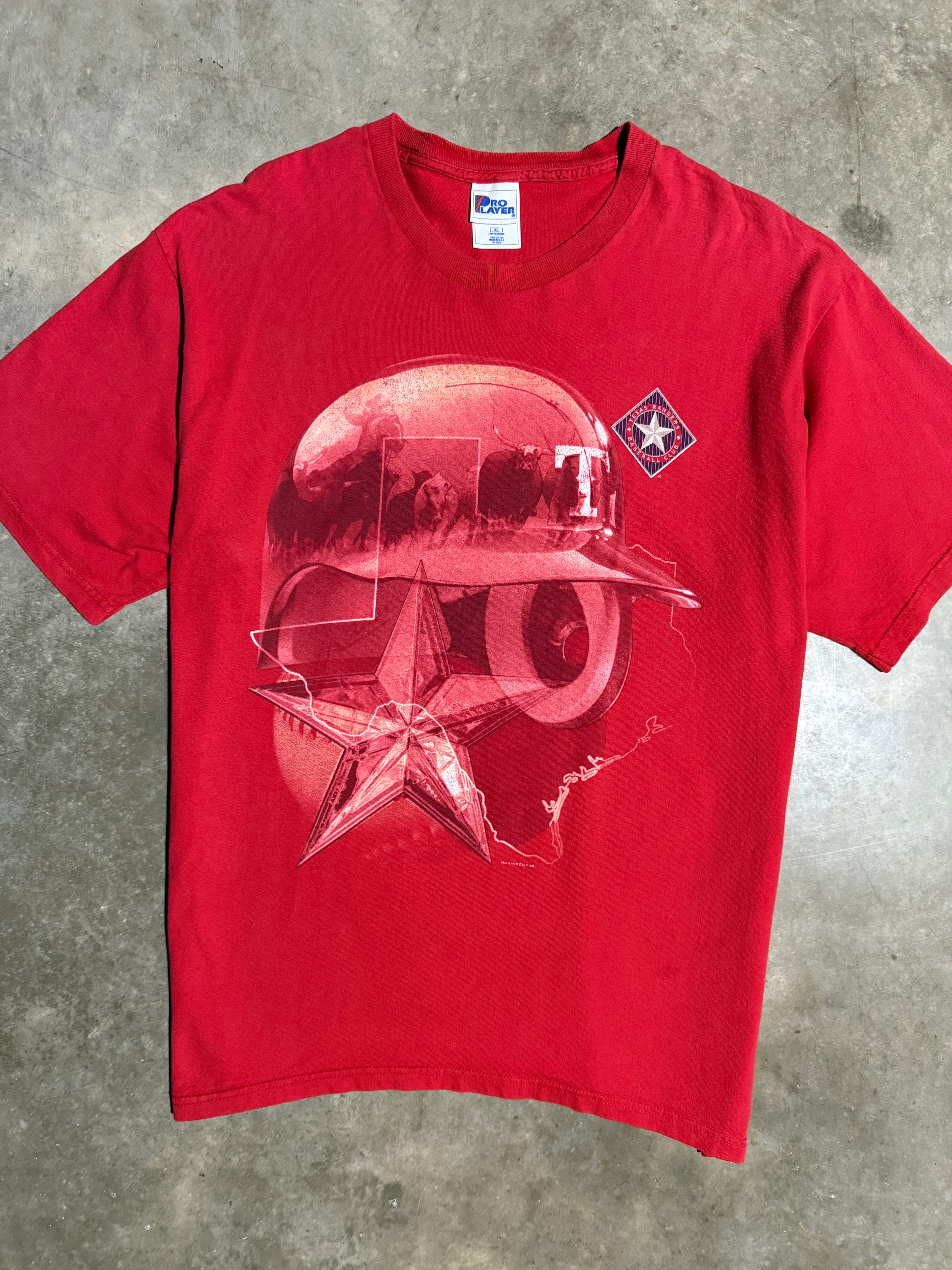 Vintage 90s Pro Player Texas Rangers T-Shirt (XL)