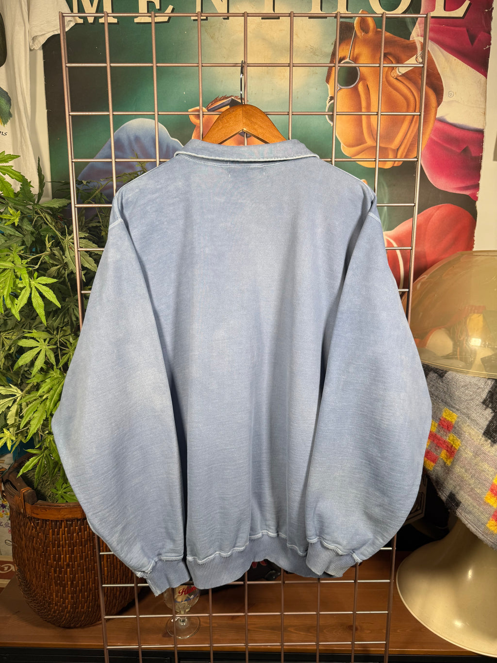 Vintage University of Michigan Quarterzip Sweatshirt (XL)