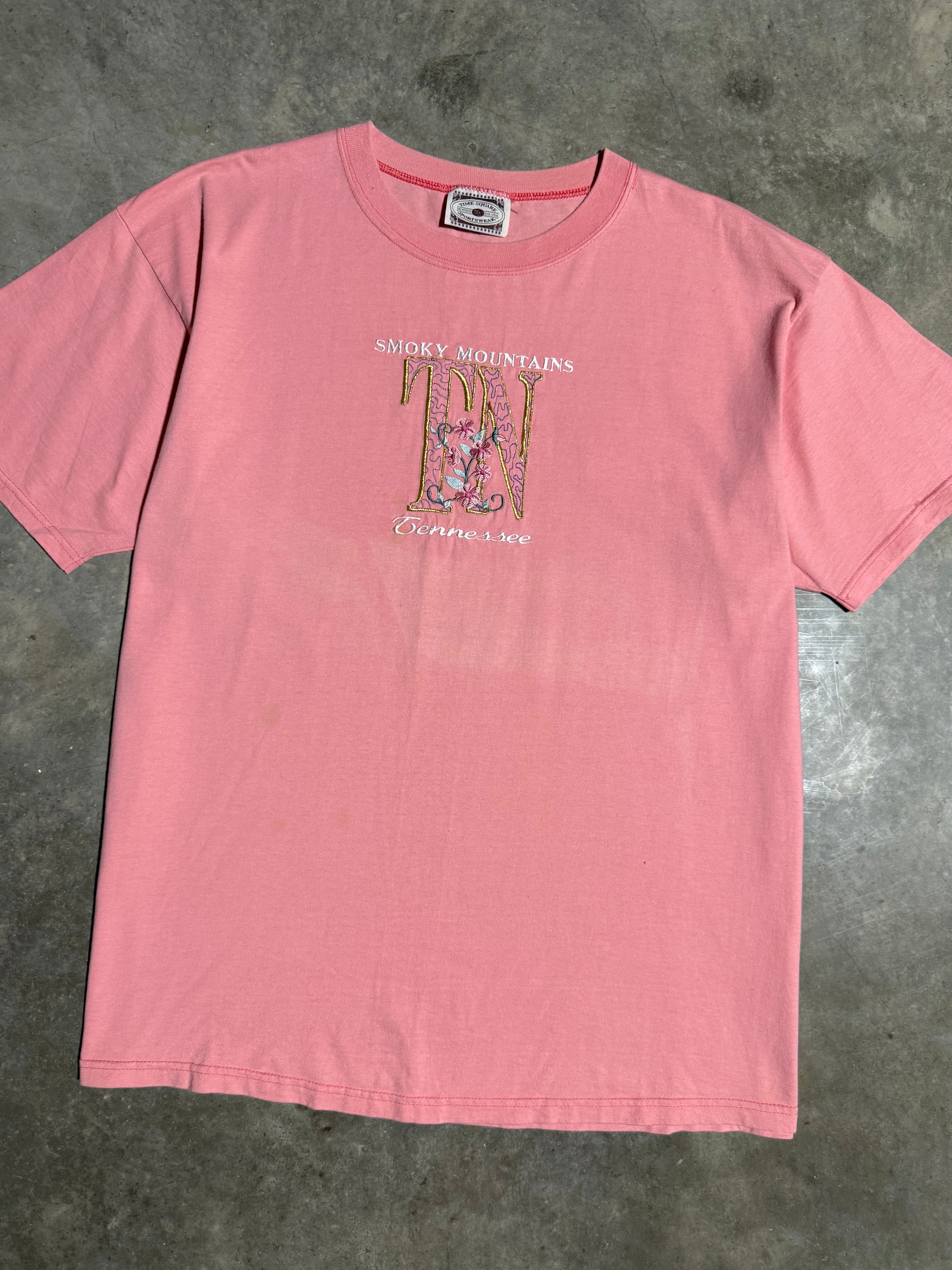 Vintage Embroidered Smokey Mountain Tennessee Tee (2XL)