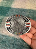 Vintage Howling Wolf Western Pattern Belt Buckle