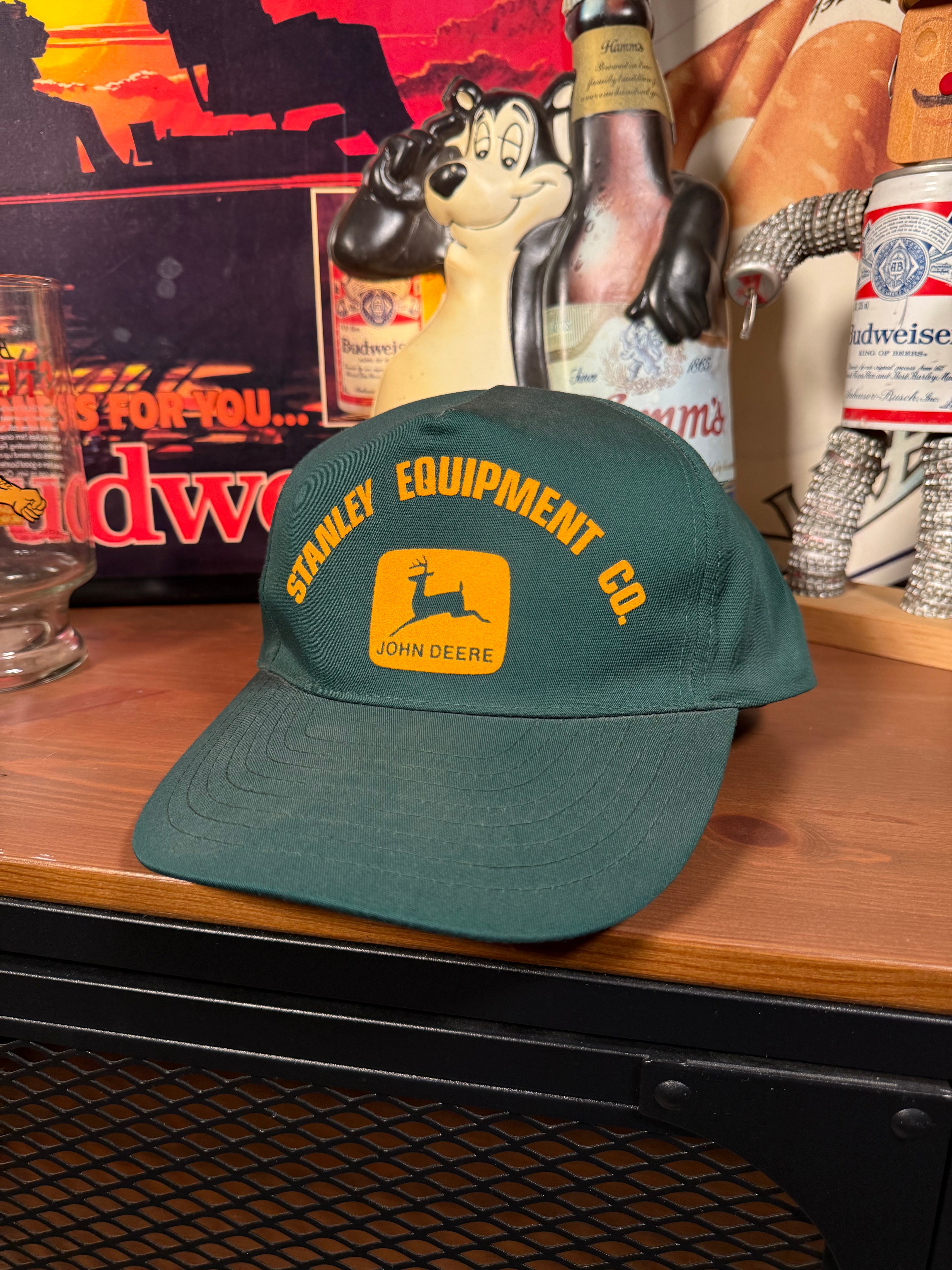 Vintage John Deere Stanley Equipment Co Snapback Hat