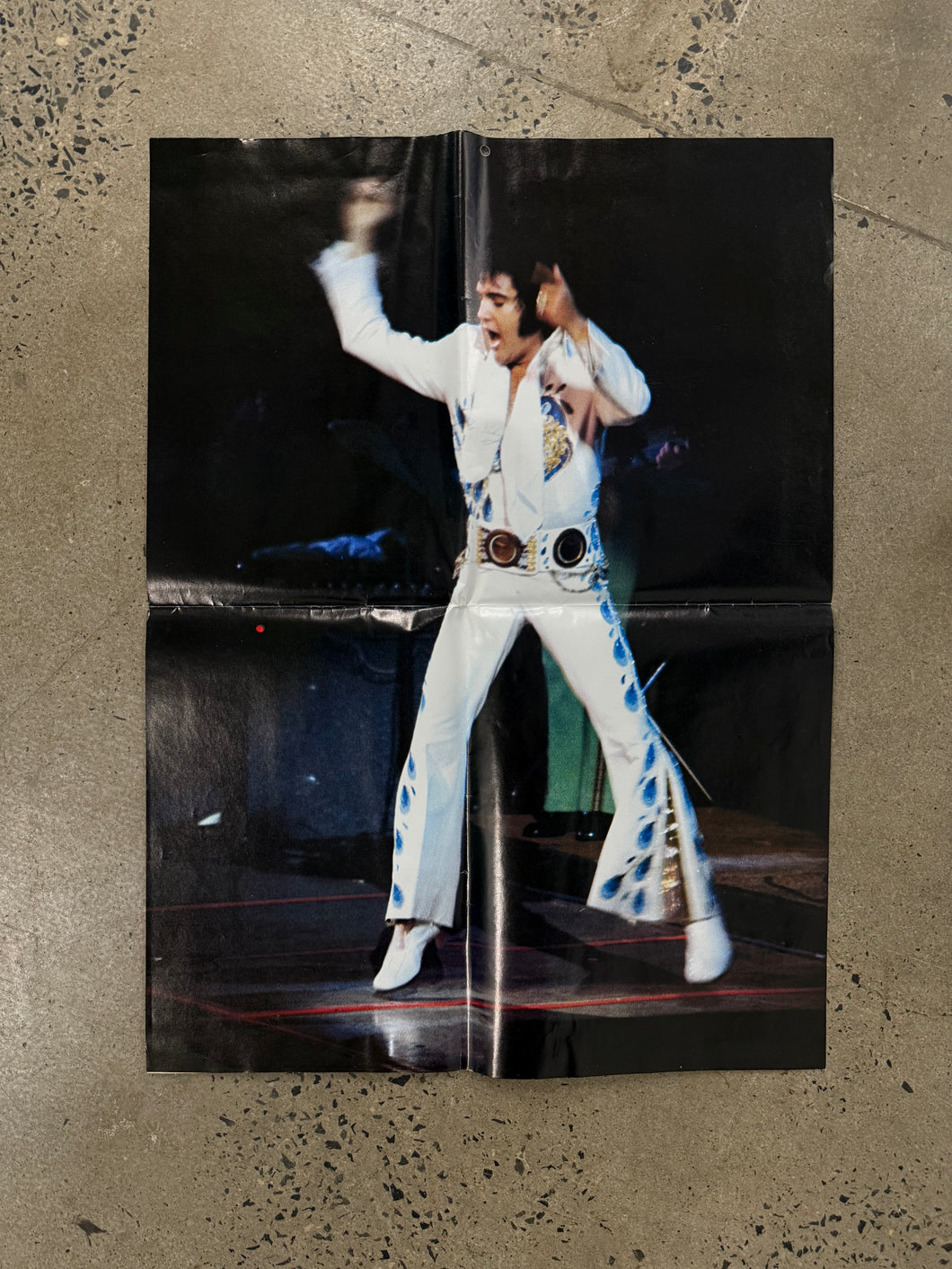 Vintage Elvis On Stage Poster (17.5x23.5)