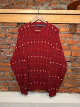 Load image into Gallery viewer, Vintage Van Heusen Red Pattern Knit Sweater (XL)
