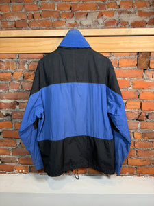 Vintage St Johns Bay Black and Blue Jacket (M)