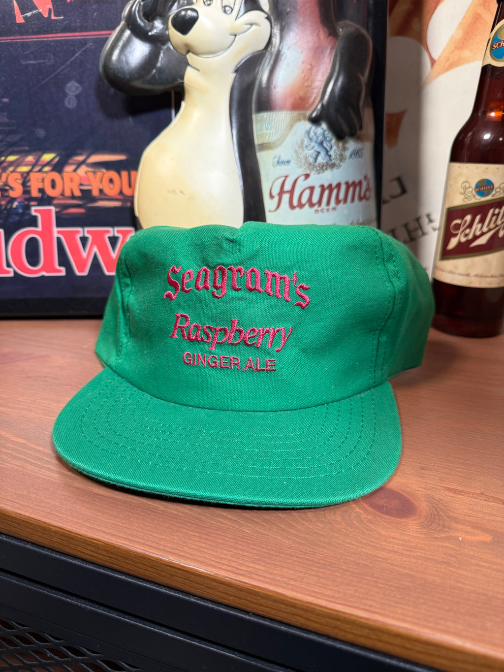 Vintage Seagrams Raspberry Ginger Ale Snapback Hat