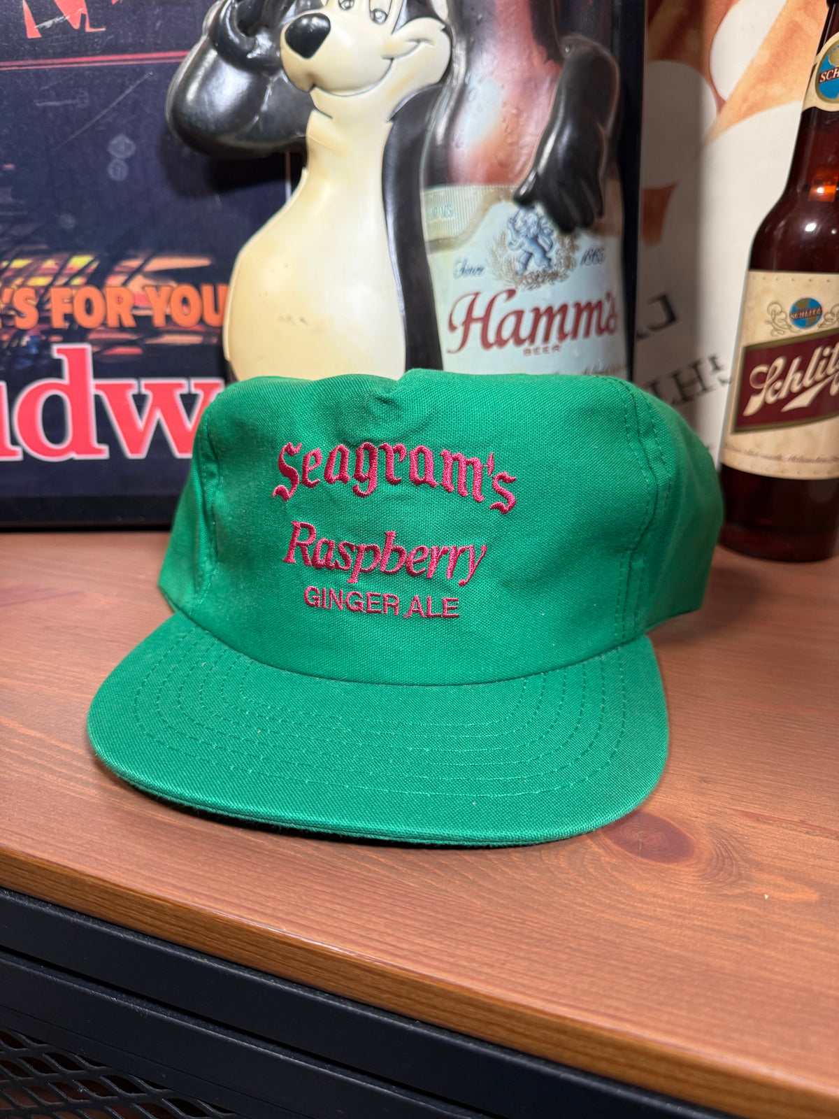 Vintage Seagrams Raspberry Ginger Ale Snapback Hat