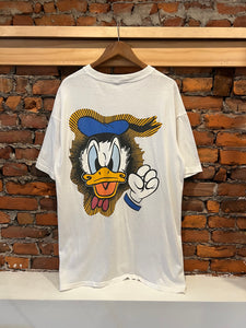 Vintage Angry Donald Duck Double Sided Shirt (XL)