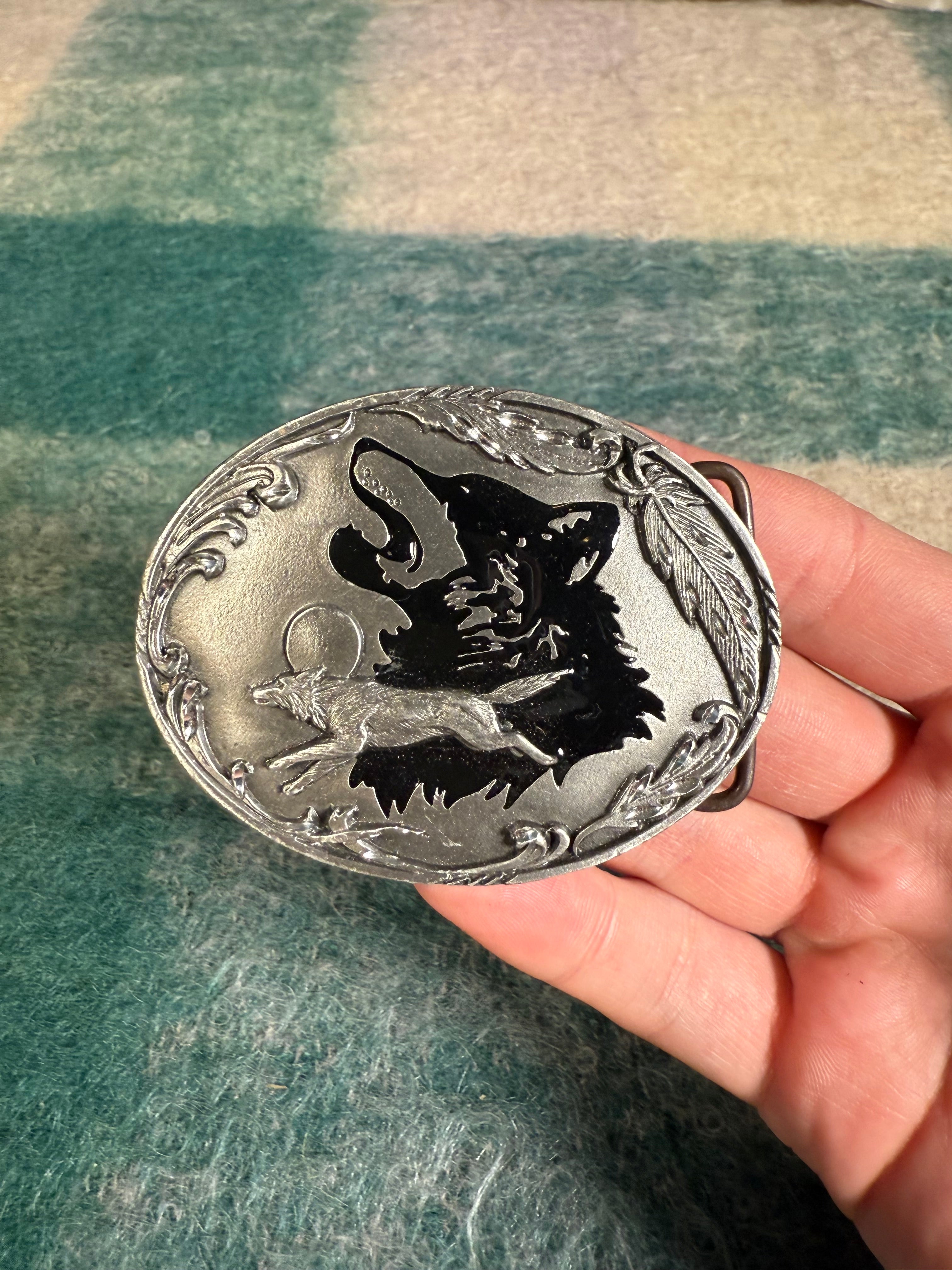 Vintage Wolves Belt Buckle