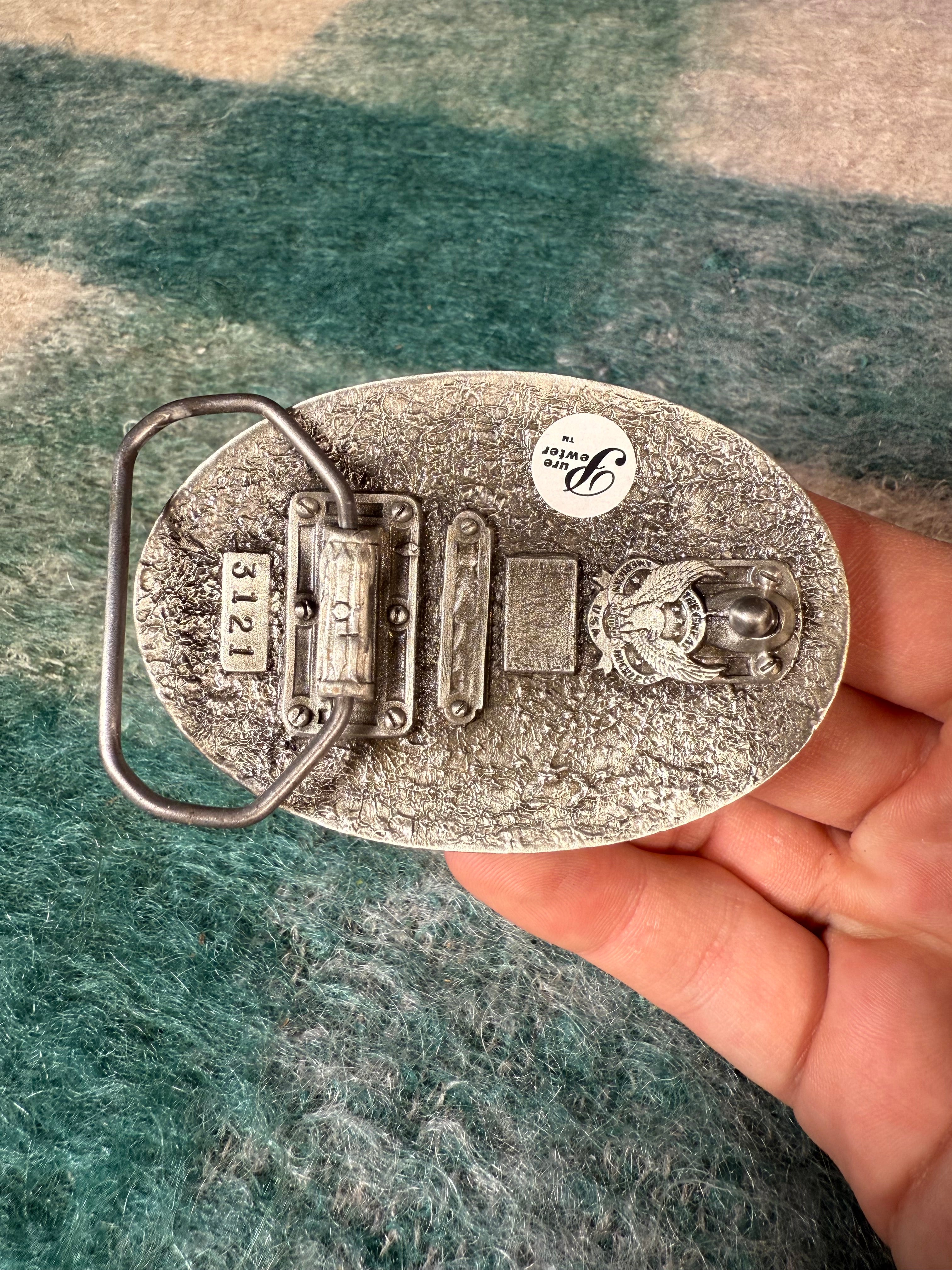 Vintage Multicolor Western Star Belt Buckle
