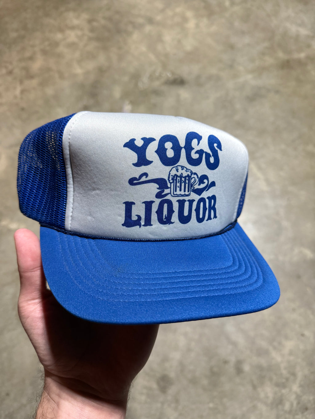 Vintage Yogs Liquor Trucker Hat