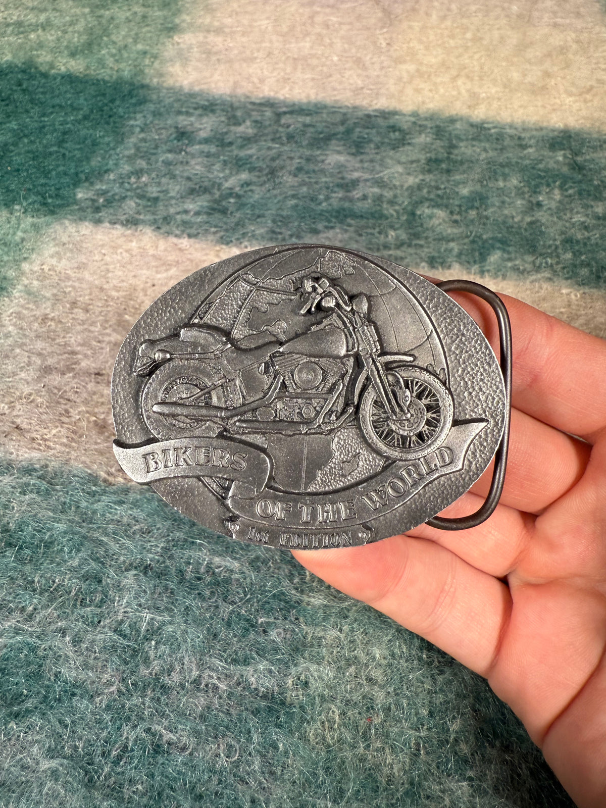 Vintage Bikers of the World No Color Belt Buckle