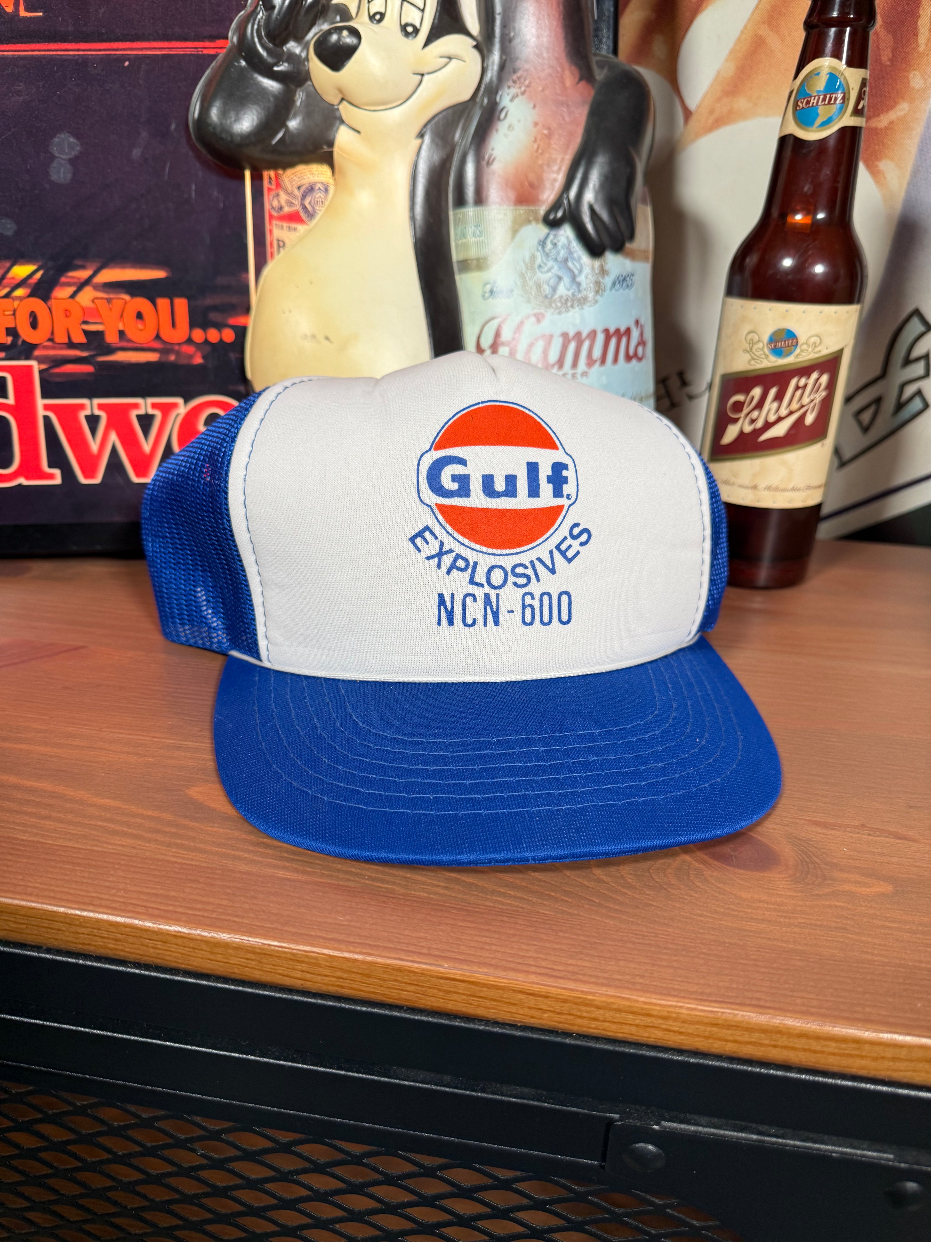 Vintage Gulf Explosives Trucker Hat