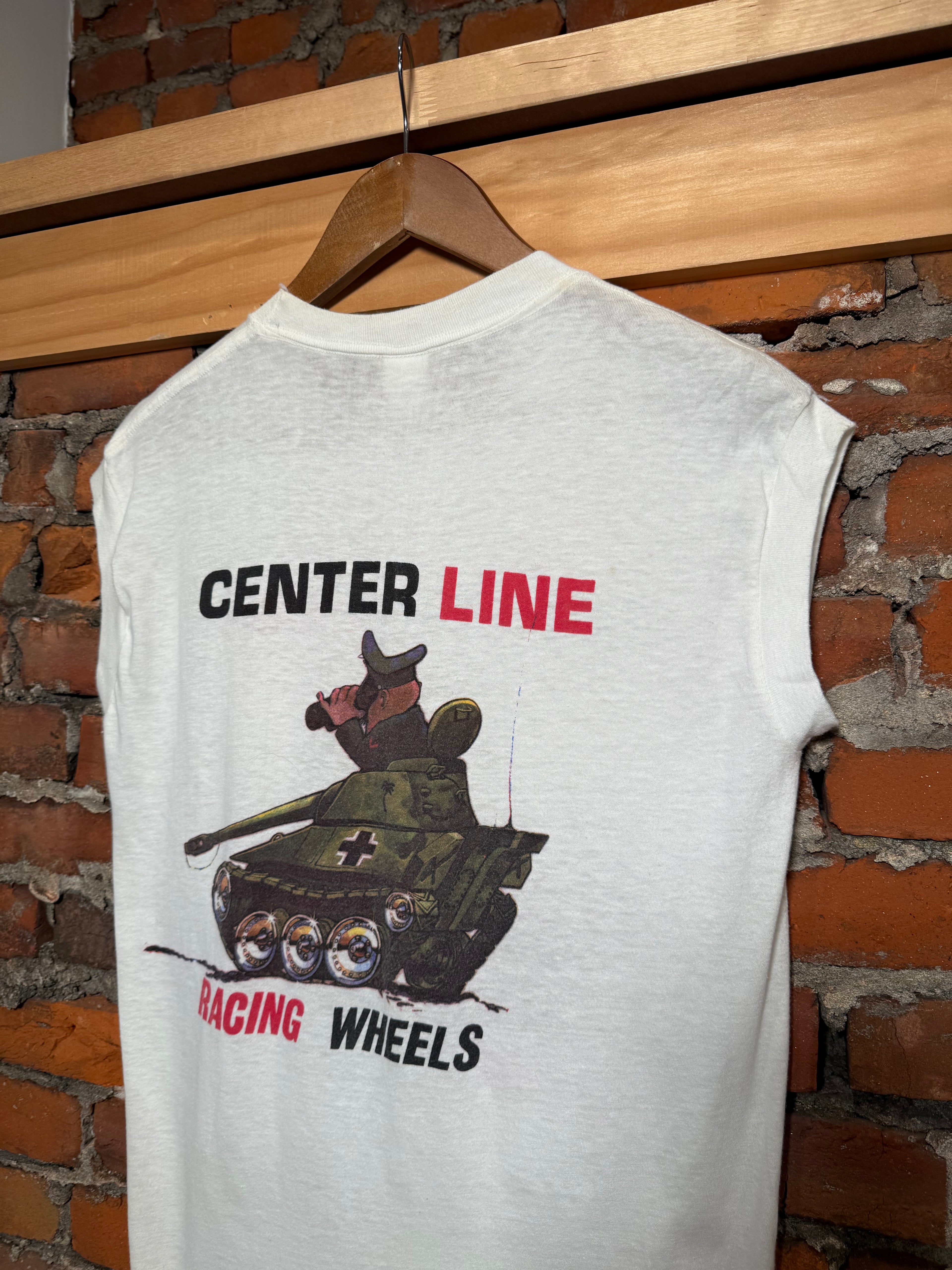Vintage 80s Center Line Racing Wheels Muscle Shirt (M)
