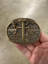 Load image into Gallery viewer, Vintage The Golden Spike Railroad Belt Buckle
