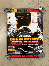Load image into Gallery viewer, Vintage Early 2000s Busta Rhymes Album Promo Poster (18x24)
