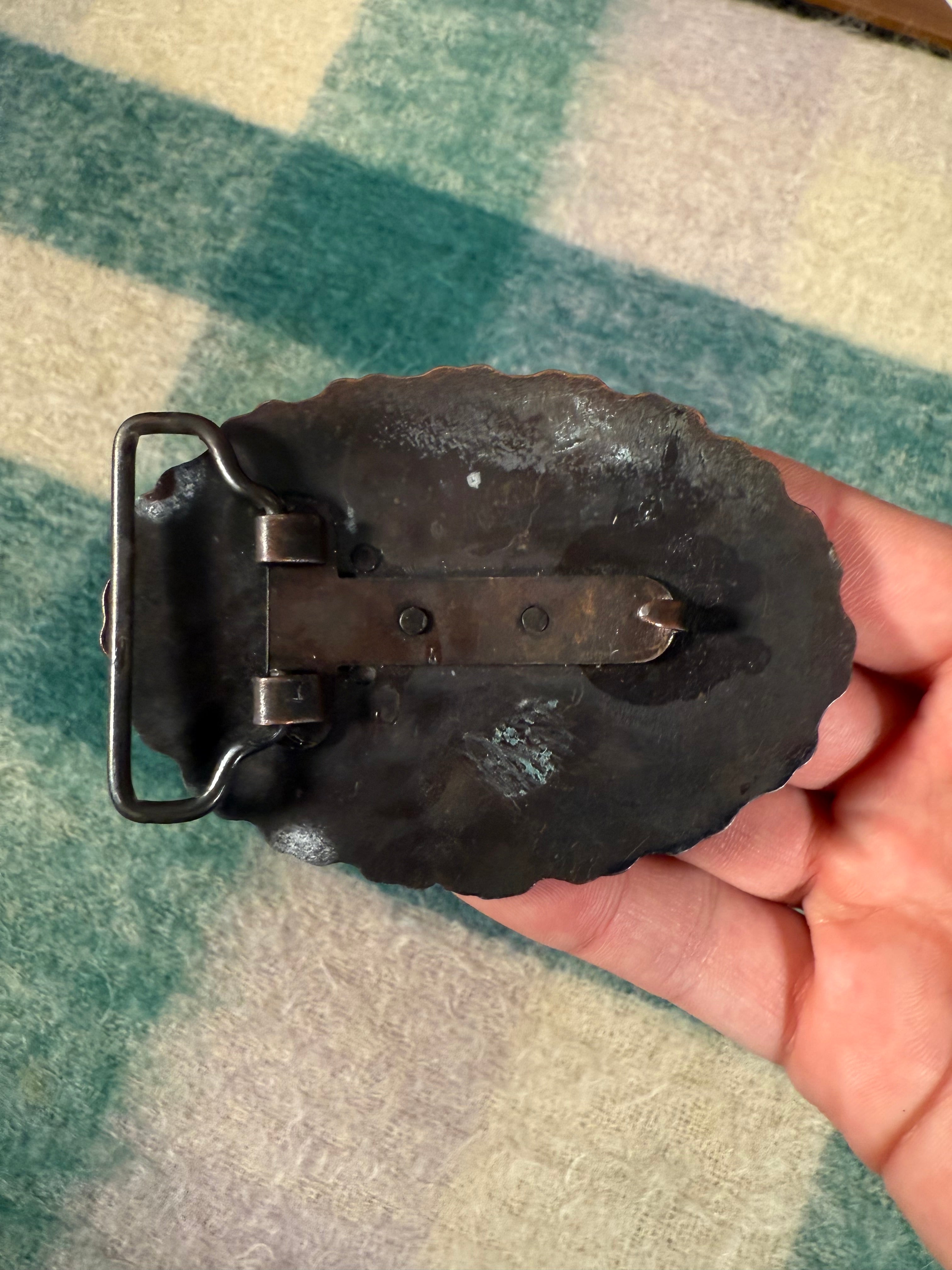 Vintage Motocross Chain Belt Buckle