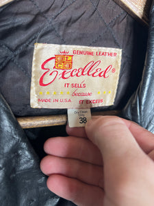 Vintage Excellent Leather Biker Jacket (M)