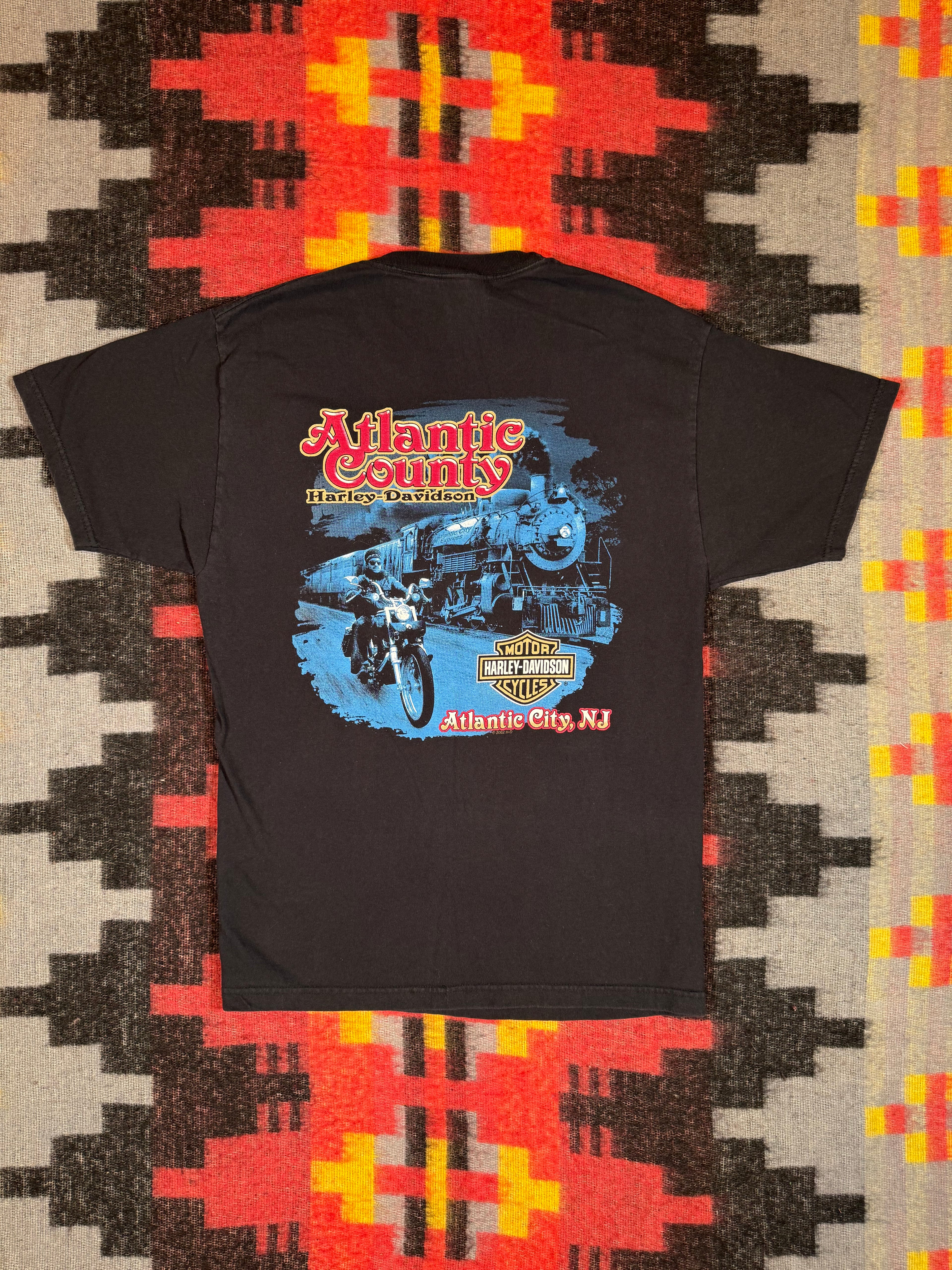 2002 I Got My Harley In Atlantic City Shirt (L)