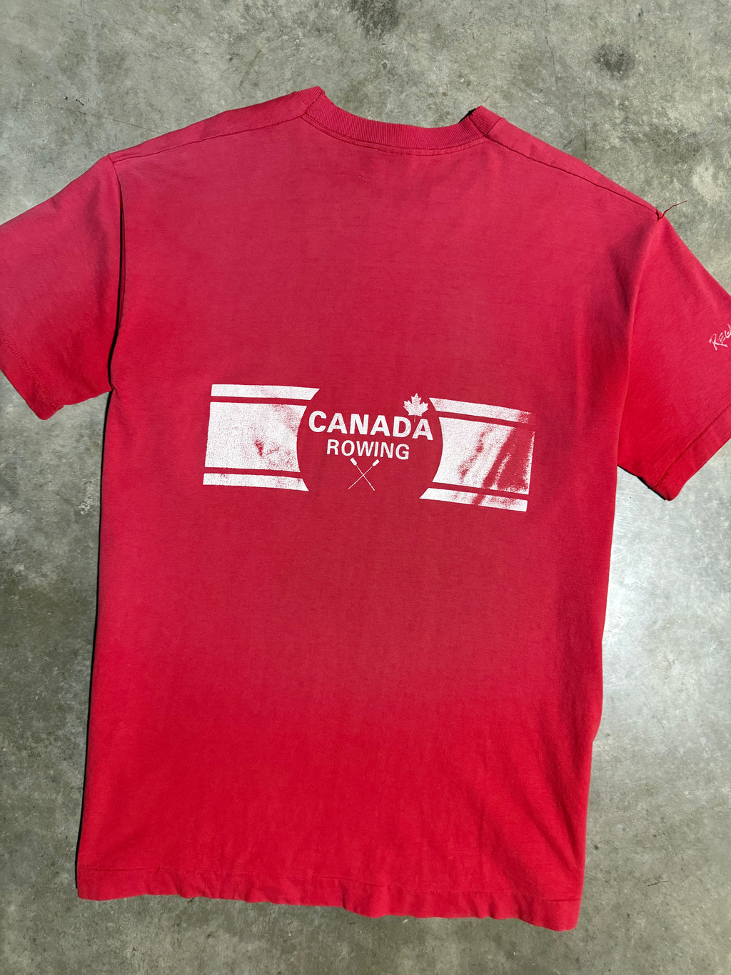 Vintage 90s Canada Rowing Double Sided Tee (XL)